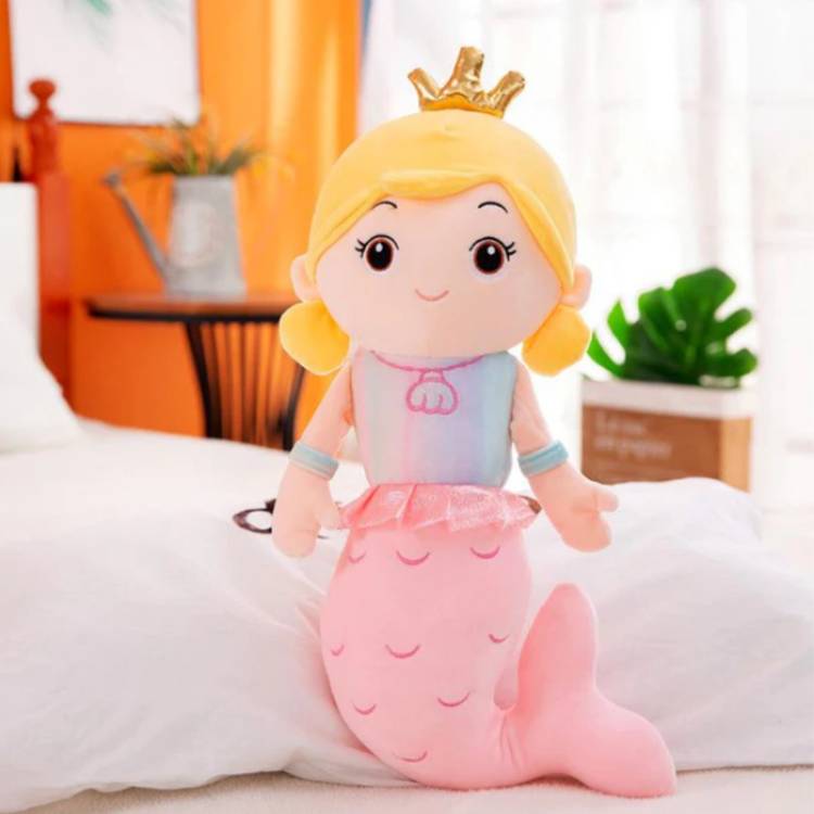 Teddify Aquatic Ocean Undersea Queen Mermaid doll for girls soft toy Size-30cm-(1 Pcs)