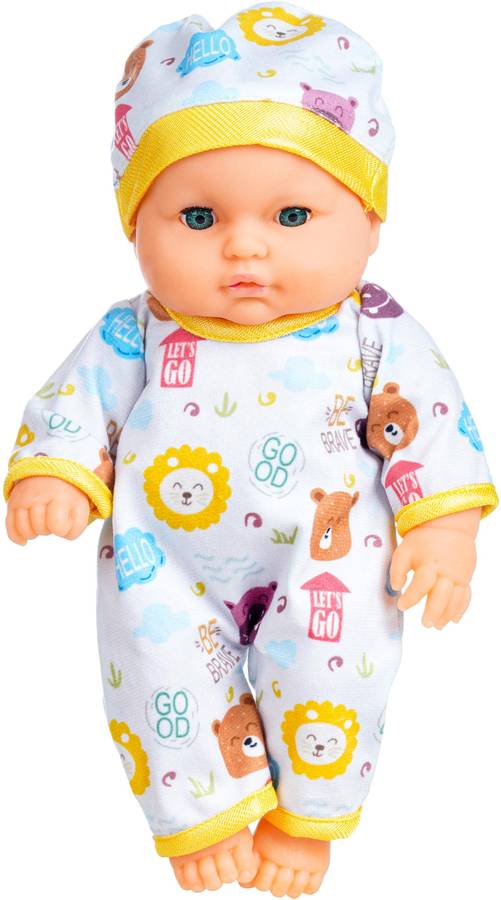 EL FIGO Cute Soft Body Toy for Kids in Soft Dress (Head, Arms & Legs Moveable) 30c.m