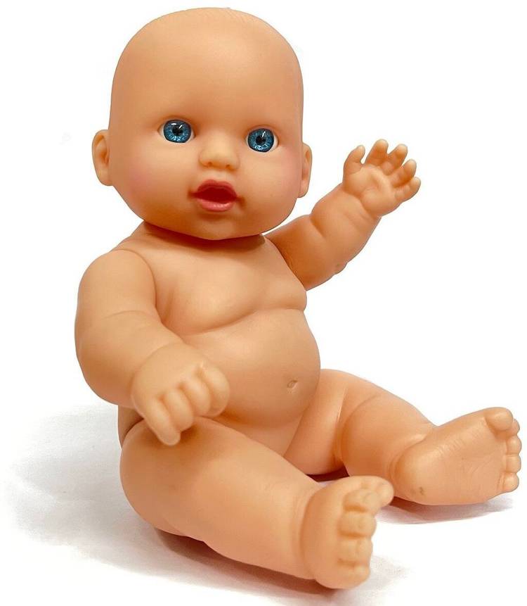 Mubco Cute Little Baby Doll Silicone Nude Newborn Doll Toys Gifts for Kids