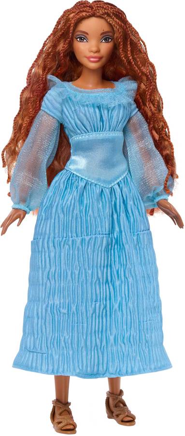 Disney The Little Mermaid Ariel Fashion Doll on Land in Signature Blue Dress