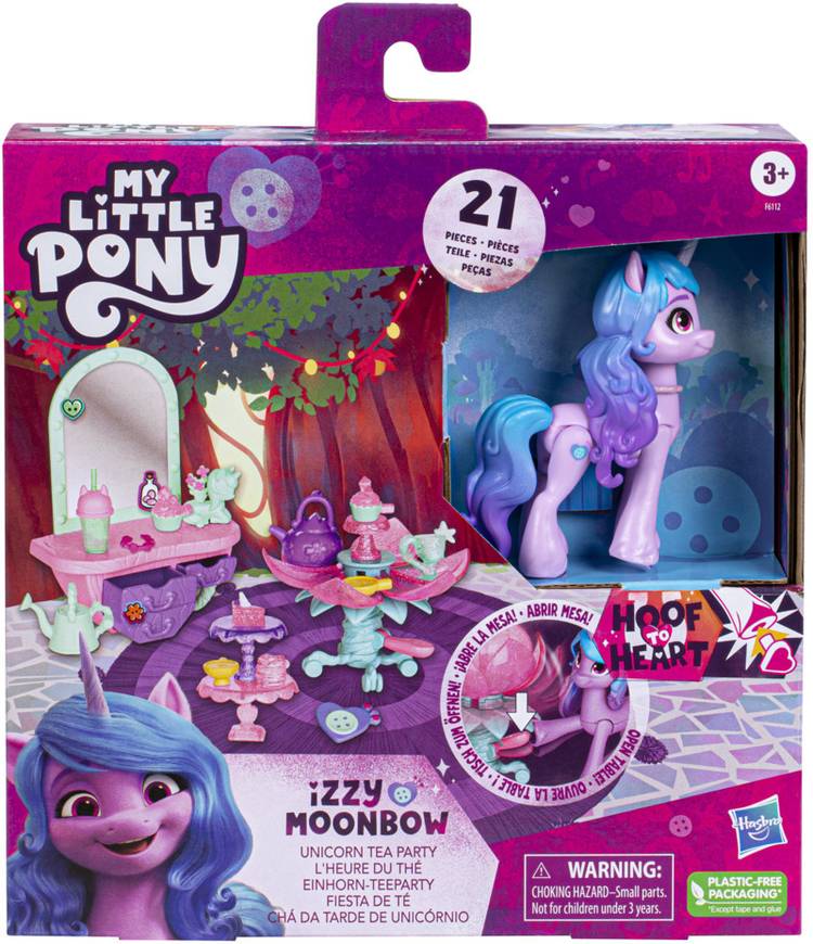 MY LITTLE PONY Make Your Mark Toy Unicorn Tea Party Izzy Moonbow - Hoof to Heart Pony Toy