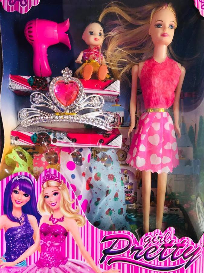 Oraisportsmart Sweet Happy Girl barbie Dresses doll Set Kids