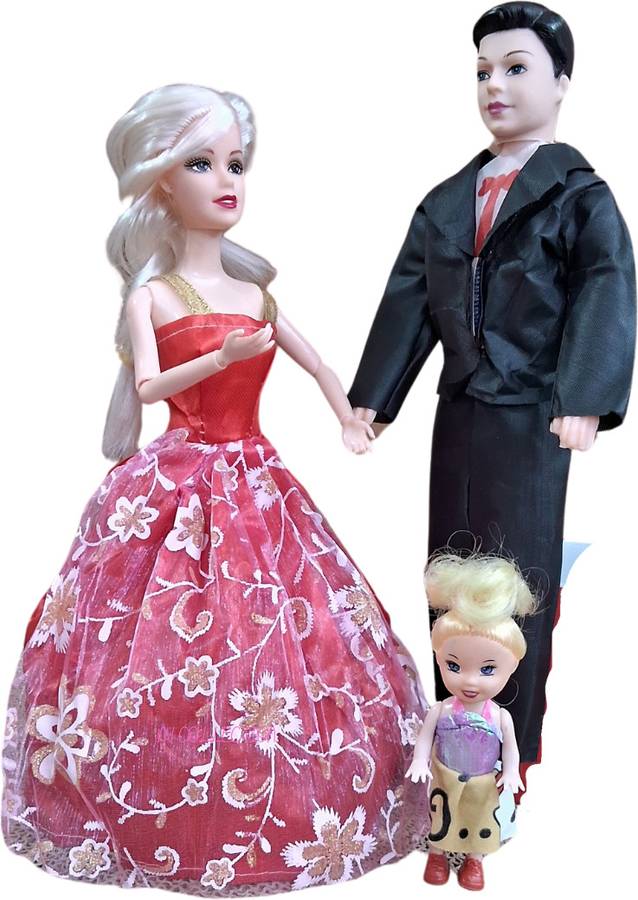 NV COLLECTION Sweet Couple Doll Set for Kids, Girls with Foldable Hands for Baby
