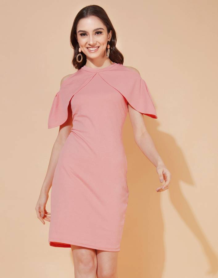 Women Bodycon Pink Dress Price in India