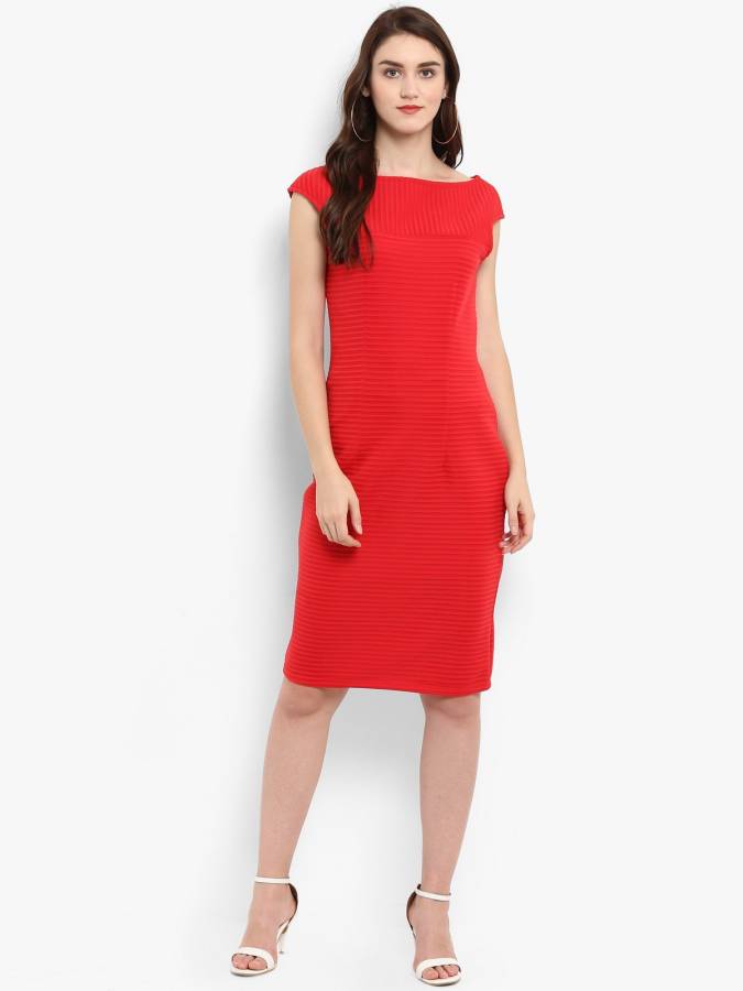 Women Sheath Red Dress Price in India