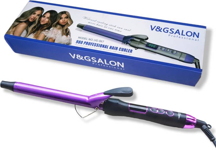 VNG Professional Curling Machine Hair Rod|Curling Iron Tong for Women Ceramic Wand.e Electric Hair Curler Price in India