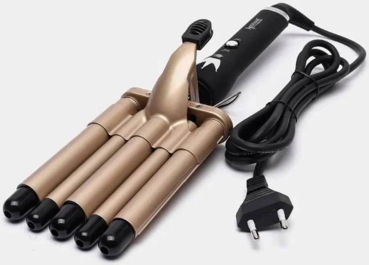 cronier Professional CR-2022 Curling Iron Ceramic Triple Barrel Hair Waver Styling Tools Electric Hair Curler Price in India