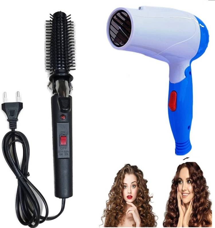 RAJOO Hair Curler 471 B & Hair Dryer 1000 W Combo Electric Hair Curler Price in India
