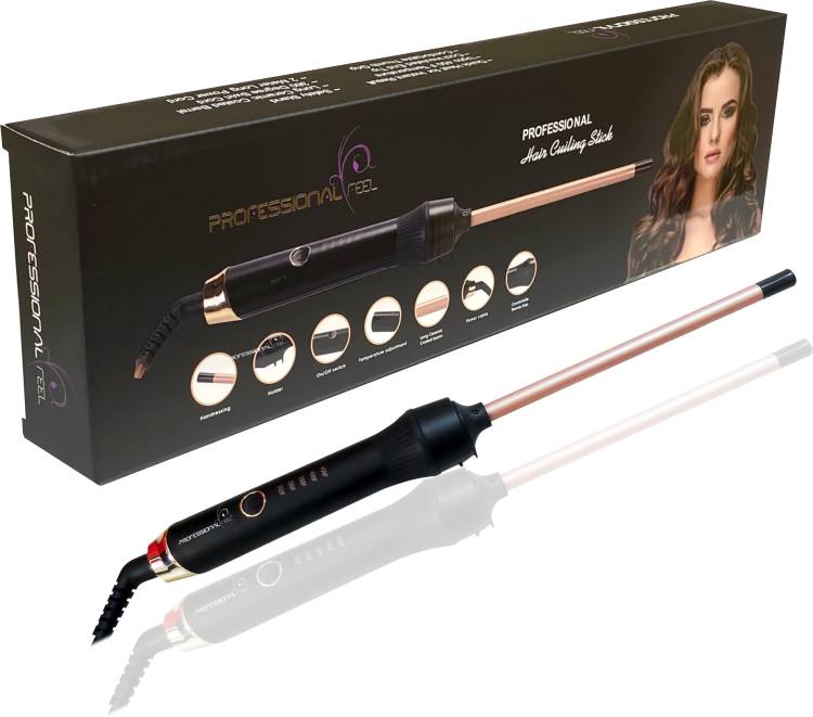 PROFESSIONAL FEEL Hair Curling Stick Machine Upto 450' F Temp Give Your Hair an Iconic Look Electric Hair Curler Price in India