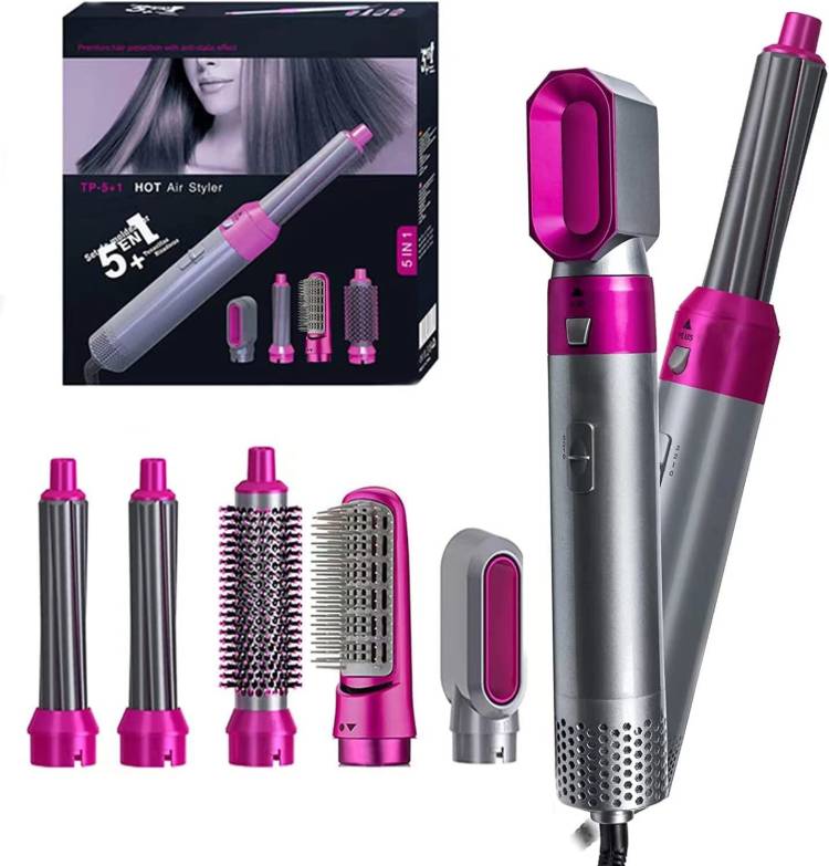 S2S 5in1 Hot Air Styler Hair Brush, Hair Curler , Hair Dryer , Hair Comb Tool Electric Hair Curler Price in India