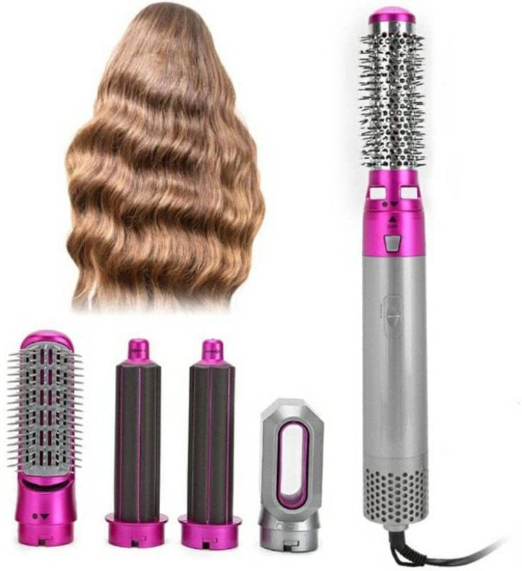 BAWALY 5 In 1 Hair straightener & hair straightener Air Brush for all type hair Electric Hair Styler Price in India