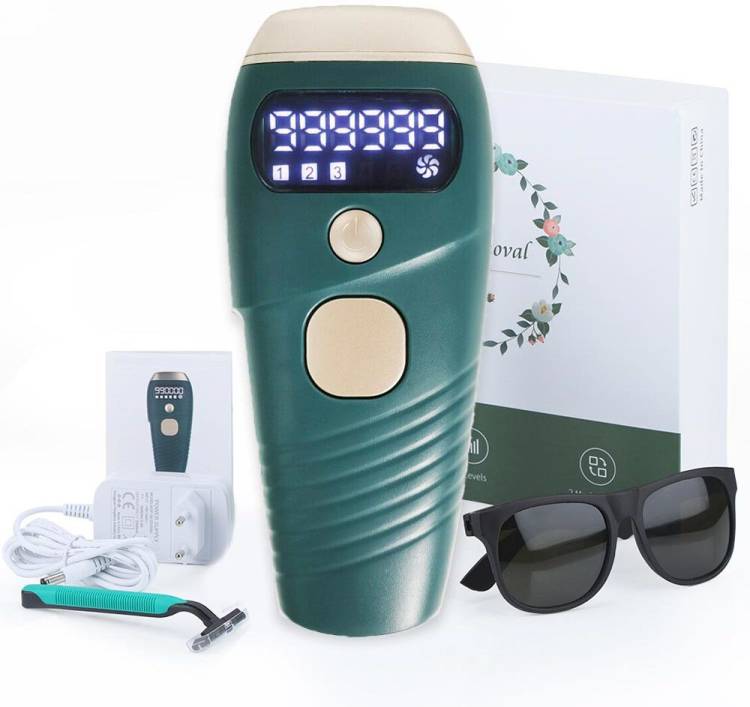 ClothyDeal IPL Ultra Laser Hair Removal Equipment 999999 Flashes Permanent Hair Removal Corded Epilator Price in India