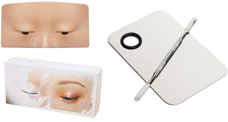 URBANMAC Practicing Eyeshadow, Silicone Face and Eye Makeup Practice Board, 200 g Price in India