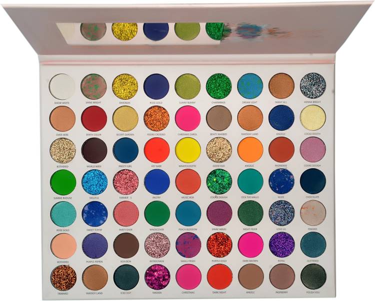IGOODCO Pressed Pigment 63 Colors Eyeshadow Palette (Glitter,Shimmer,Matte) 69.5 g Price in India