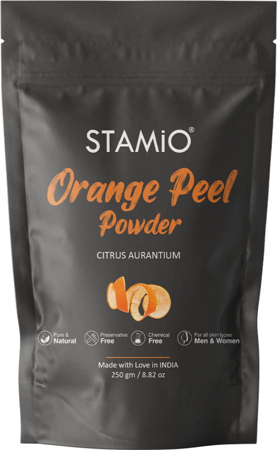 STAMIO Orange Peel Powder for Face Pack, Skin Care, Mask, DIY | Sun Dried Santra Chilka Price in India