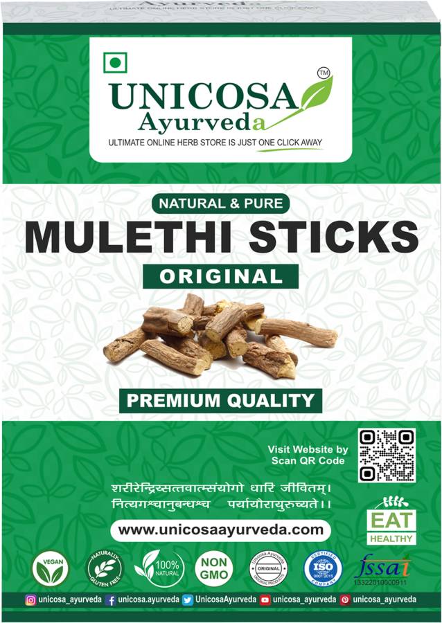 Unicosa Ayurveda Natural Mulethi Stick Yastimadhu Licorica Sticks Price in India