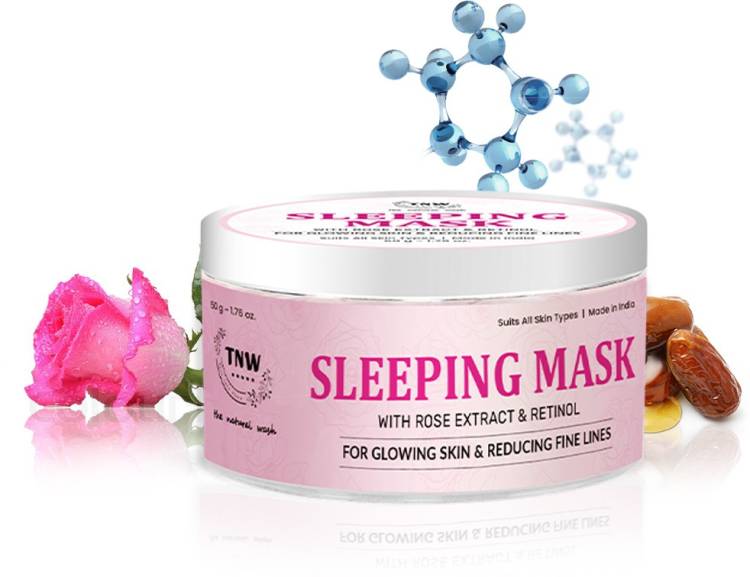 TNW - The Natural Wash Sleeping Mask With Rose Extract & Retinol for Glowing Skin & Reducing Fine Lines Price in India