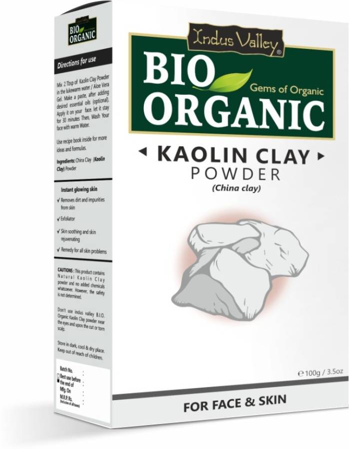 Indus Valley 100% Organic Kaolin Clay Powder Price in India