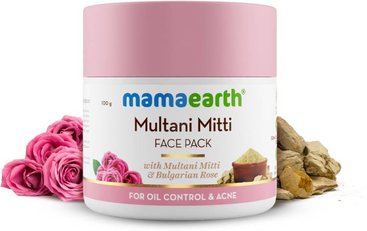 mamaEarth Multani Mitti Face Pack with Multani Mitti & Bulgarian Rose| Hydrating & Glowing Price in India
