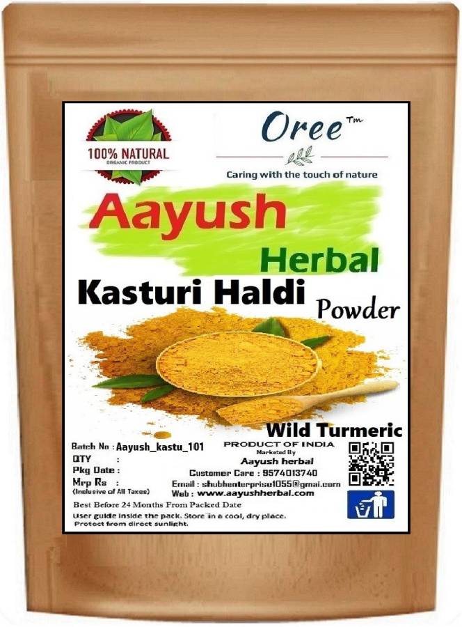 Aayush herbal Kasturi Haldi (Wild Turmeric)100% Natural for Skin Treatment Price in India