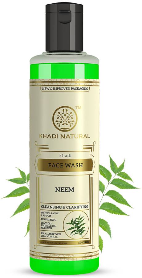 KHADI NATURAL Neem  for Controls Acne & Pimples Face Wash Price in India
