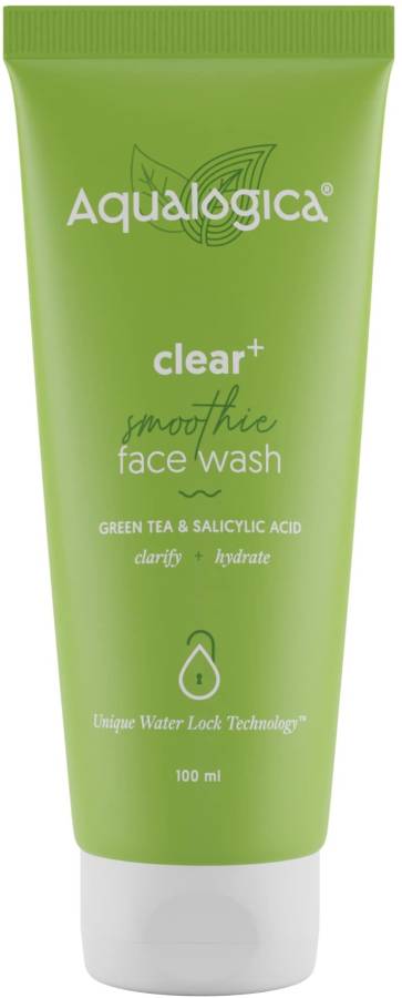 Aqualogica Clear+ Smoothie  with Green Tea & Salicylic Acid 100 ml Face Wash Price in India