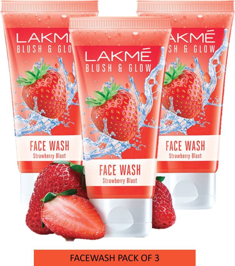 Lakmé Blush & Glow Strawberry Freshness Face Wash Price in India