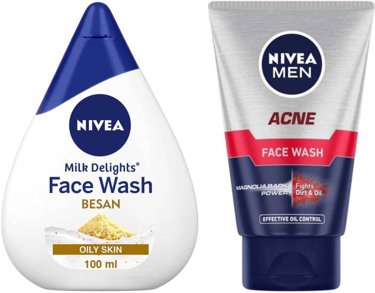 NIVEA Acne FW and MD Besan FW 100ml Face Wash Price in India