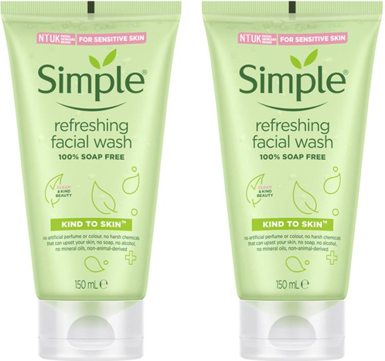 Simple Kind To Skin Refreshing Facial Wash (PACK OF 2) Face Wash Price in India