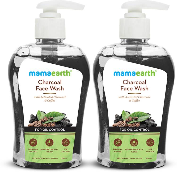 Mamaearth Charcoal  with Activated Charcoal & Coffee for Oil Control Face Wash Price in India