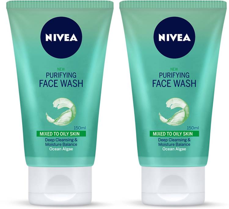 NIVEA Purifying , 150 ml (Pack of 2) Face Wash Price in India