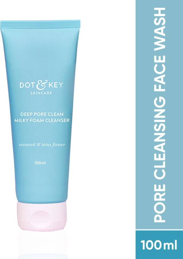 Dot & Key Deep Pore Clean Foaming with Lactic Acid for Oily Skin  Face Wash Price in India