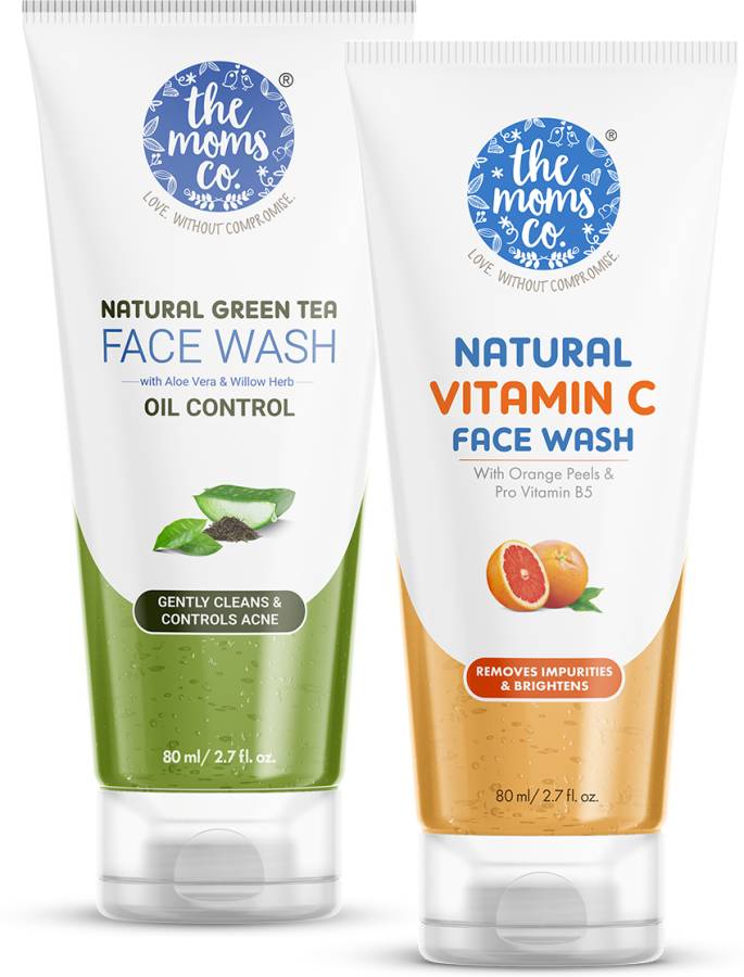 The Moms Co. The Moms Co Green Tea & Vitamin C I Controls Oil & Acne  I Clean & Brighten Instant Glow Face Wash Price in India