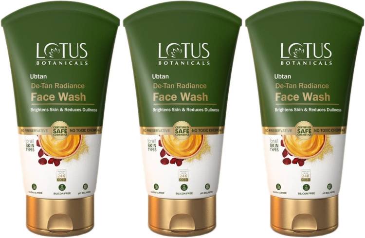 Lotus Botanicals Ubtan De-Tan Radiance  | Infused with 24K Gold Face Wash Price in India