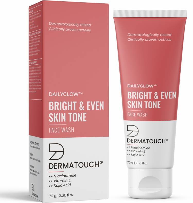 Dermatouch Bright & Even Tone  with Niacinamide, Vitamin E and Kojic Acid Face Wash Price in India