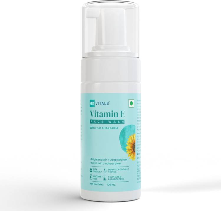 HK VITALS by HealthKart Vitamin E , Deeply Cleanses Skin, All Skin Types Face Wash Price in India