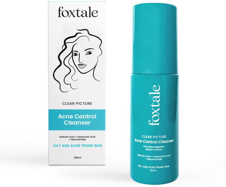 Foxtale Clear Picture Acne Control Cleanser for Oily and Acne Prone Skin Face Wash Price in India