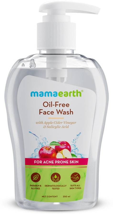 MamaEarth Oil-Free  for Oily Skin, with Apple Cider Vinegar for Acne-Prone Skin Face Wash Price in India