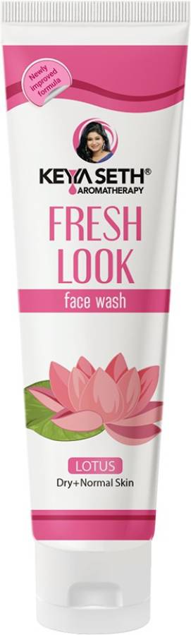 KEYA SETH AROMATHERAPY Fresh Look Lotus Gel  Skin Whitening, Brightening, Dirt Removal, Deep Cleansing for Sensitive Dry & Acne Prone Skin, 100ml Face Wash Price in India
