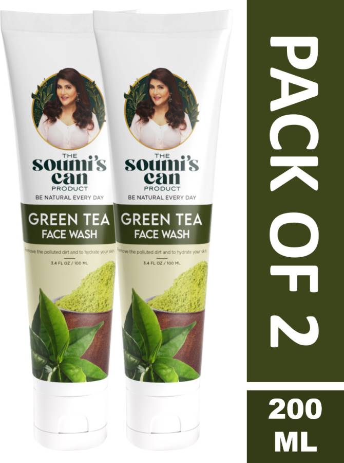 The Soumi's Can Product GREEN TEA FACE WASH (PACK OF 2) Face Wash Price in India