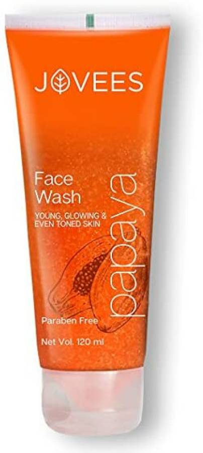 JOVEES Herbal Papaya  For All Skin Types - Paraben & Alcohol Free, 120 ML Face Wash Price in India