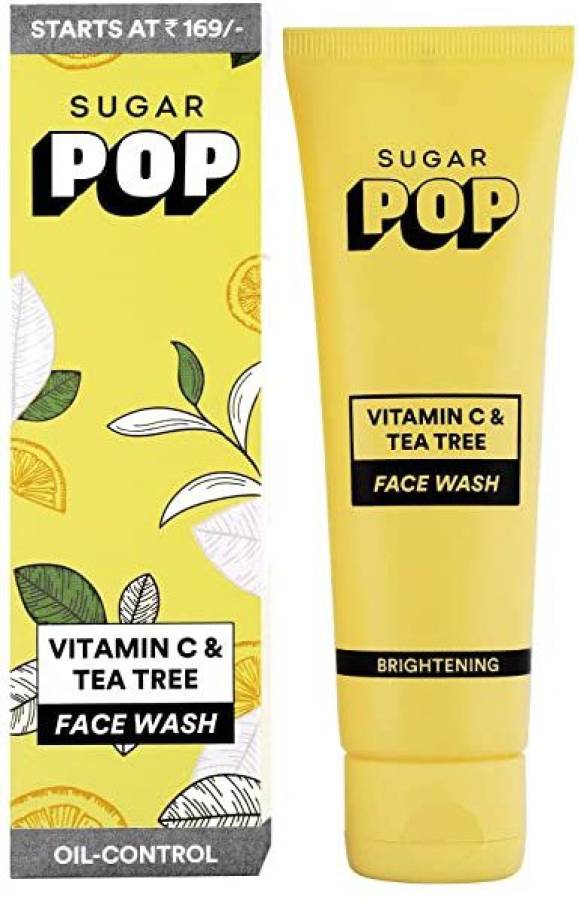 SUGAR POP Vitamin C & Tea Tree  Face Wash Price in India