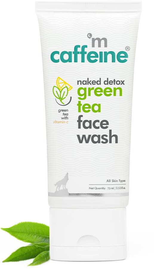 mCaffeine Green Tea & Vitamin C Face wash for Men & Women, Reduces Acne, Get Glowing Skin Face Wash Price in India