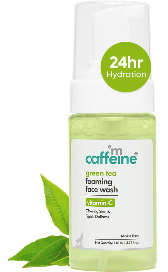 mCaffeine Green Tea Foaming  with Vitamin C Face Wash Price in India