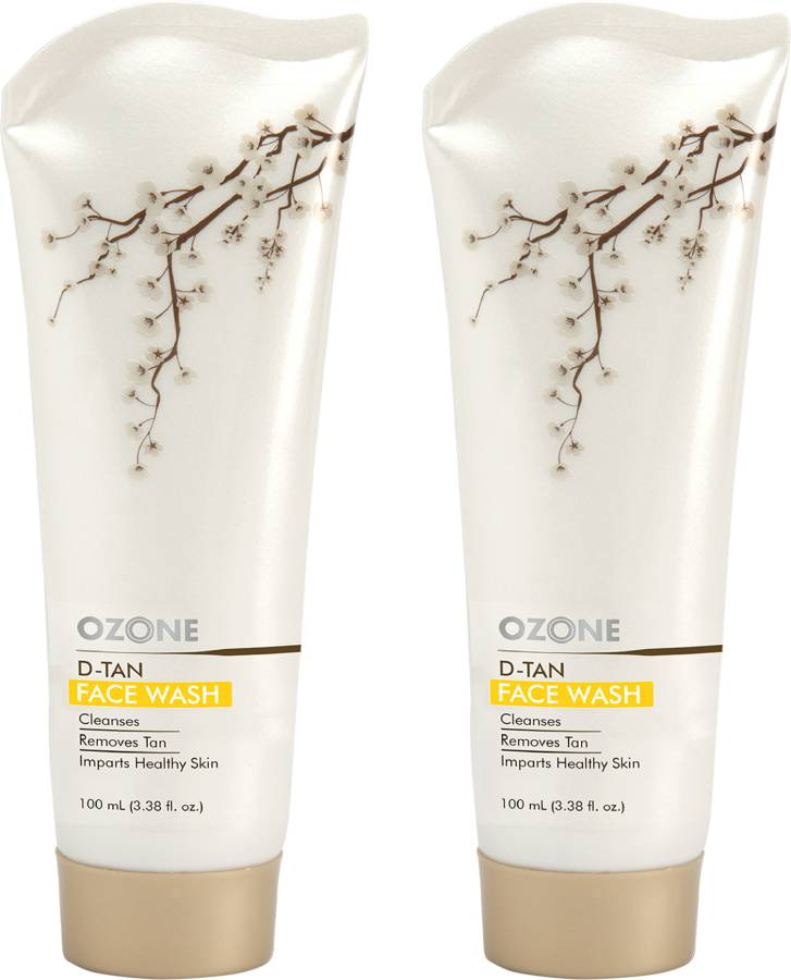 OZONE D-Tan  100 Ml - For Tan Removal. A Skin Brightening & Tan Removal Solution for All Skin Types. Face Wash Price in India