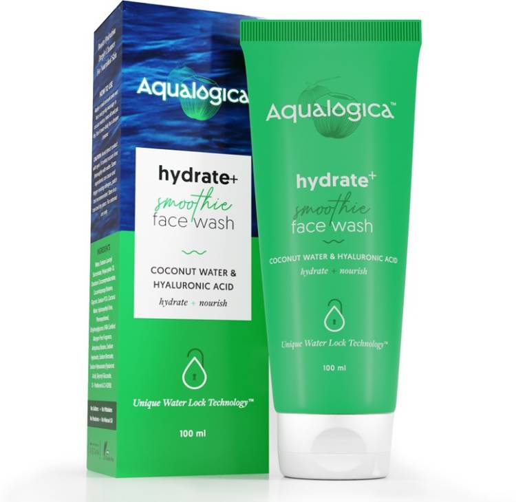 Aqualogica Hydrate+ for Cleansing & Hydration with Coconut Water & Hyaluronic Acid, 100ml Face Wash Price in India