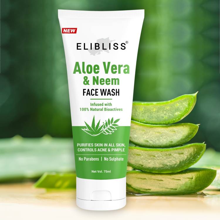 ELIBLISS Neem & Aloe - Vera Gel  for Soft Skin All Skin Type Face Wash Price in India