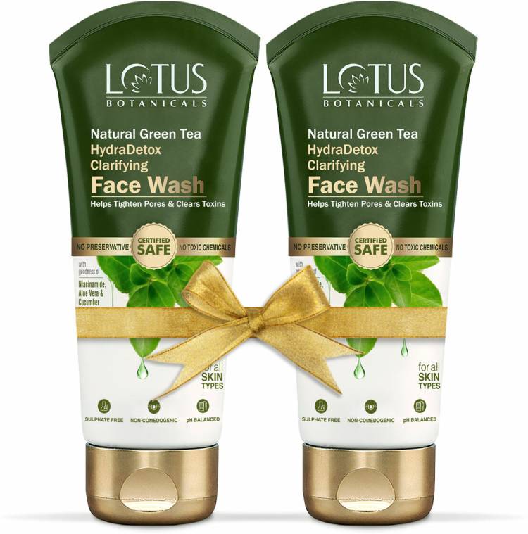 Lotus Botanicals Natural Green Tea HydraDetox Clarifying  with Niacinamide Face Wash Price in India
