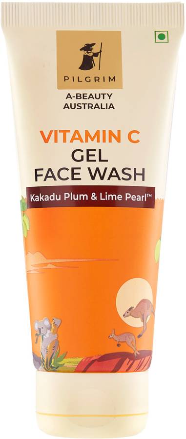 Pilgrim Vitamin C For Acne Prone and Bright Skin With Kakadu Plum & Lime Pearl Gel Face Wash Price in India