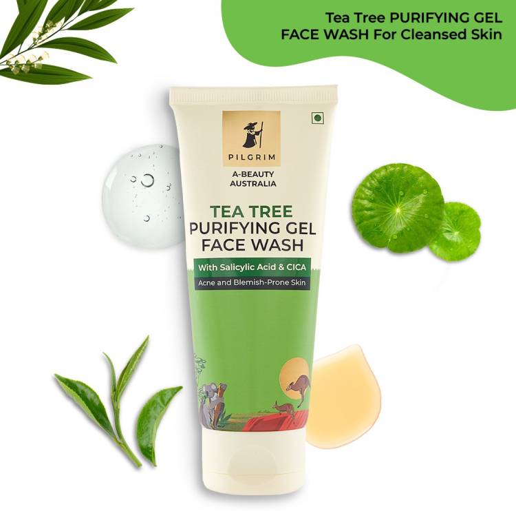 Pilgrim Tea Tree Purifying Gel  For Acne-Prone Skin With Salicylic Acid & CICA Face Wash Price in India